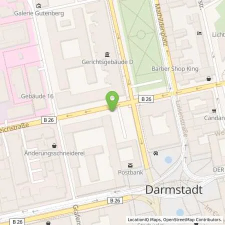 Standortübersicht der Tankstelle ENTEGA Energie GmbH in 64283 Darmstadt