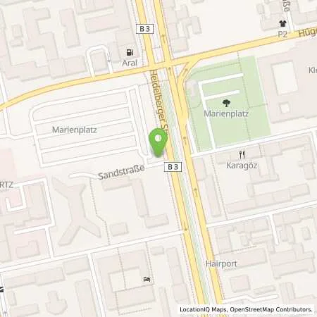 Standortübersicht der Tankstelle ENTEGA Energie GmbH in 64283 Darmstadt