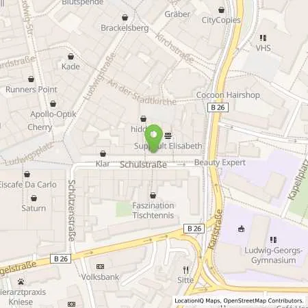 Standortübersicht der Tankstelle ENTEGA Energie GmbH in 64283 Darmstadt