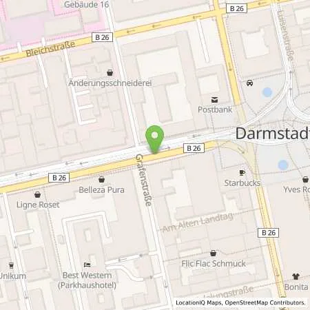 Standortübersicht der Tankstelle Charge-ON in 64283 Darmstadt