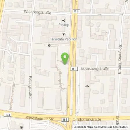 Standortübersicht der Tankstelle ENTEGA Energie GmbH in 64285 Darmstadt