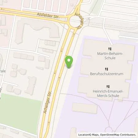 Standortübersicht der Tankstelle ENTEGA Energie GmbH in 64289 Darmstadt