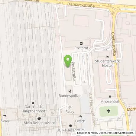 Standortübersicht der Tankstelle Intercity Hotel GmbH in 64293 Darmstadt