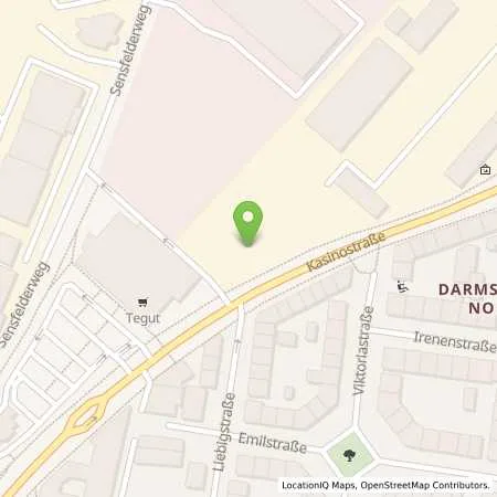 Standortübersicht der Tankstelle Entega Plus GmbH in 64293 Darmstadt