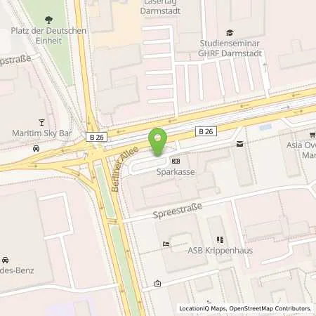 Standortübersicht der Tankstelle ENTEGA Energie GmbH in 64295 Darmstadt