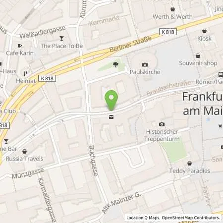 Standortübersicht der Tankstelle Mainova AG in 60311 Frankfurt am Main