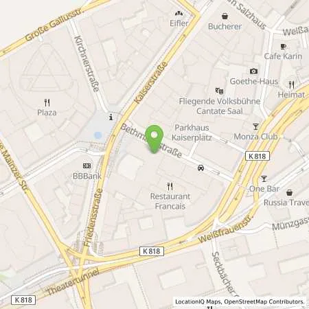 Standortübersicht der Tankstelle A. Steigenberger Immobilien GmbH in 60311 Frankfurt am Main