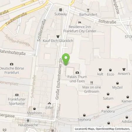 Standortübersicht der Tankstelle APCOA PARKING Deutschland GmbH in 60313 Frankfurt