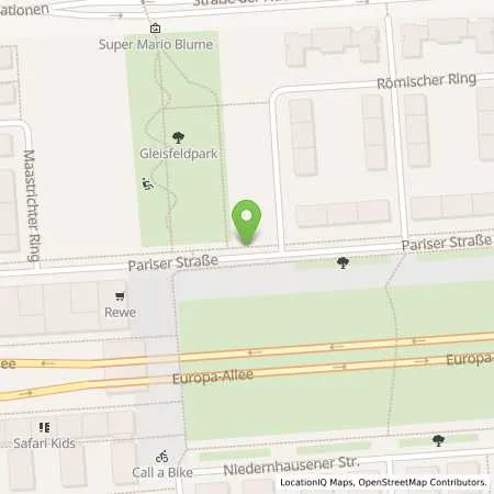 Standortübersicht der Tankstelle Mainova AG in 60486 Frankfurt am Main