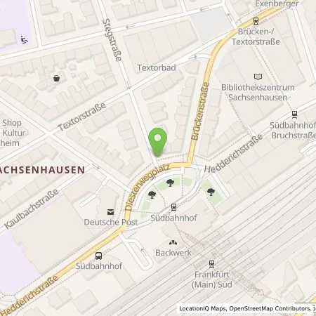 Standortübersicht der Tankstelle Mainova AG in 60594 Frankfurt am Main