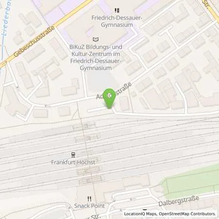 Standortübersicht der Tankstelle Mainova AG in 65929 Frankfurt am Main