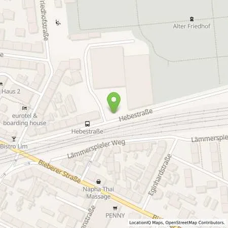 Standortübersicht der Tankstelle Offenbacher Verkehrs- Betriebe GmbH in 63065 Offenbach am Main