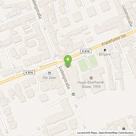 Standortübersicht der Tankstelle Energieversorgung Offenbach AG in 63067 Offenbach