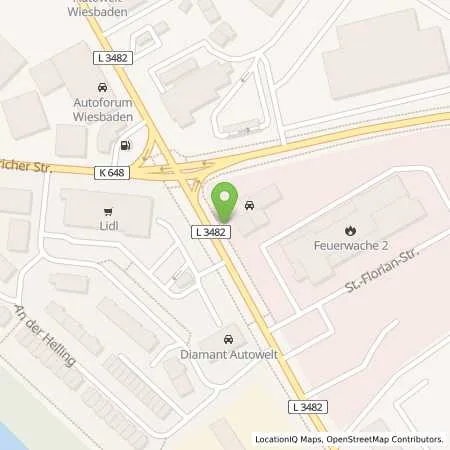 Standortübersicht der Tankstelle ESWE Versorgungs AG in 55252 Wiesbaden