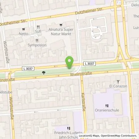 Standortübersicht der Tankstelle ESWE Versorgungs AG in 65185 Wiesbaden