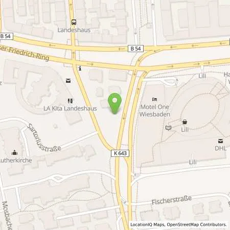 Standortübersicht der Tankstelle ESWE Versorgungs AG in 65185 Wiesbaden