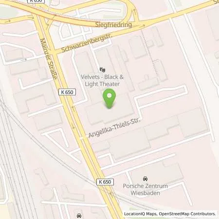 Standortübersicht der Tankstelle ALDI SÜD in 65187 Wiesbaden