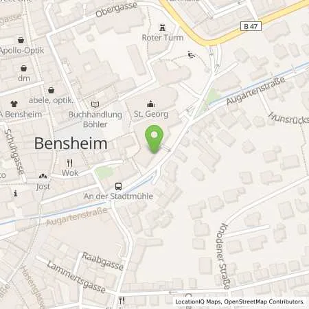 Standortübersicht der Tankstelle GGEW AG in 64625 Bensheim