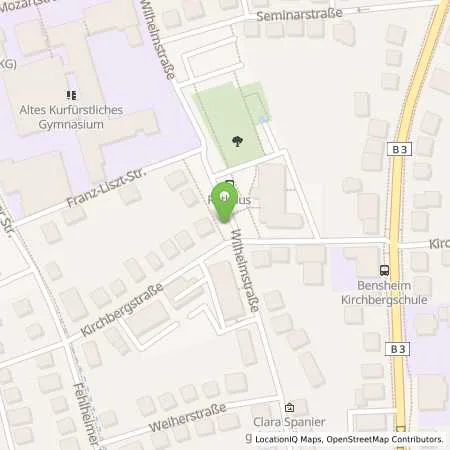 Standortübersicht der Tankstelle GGEW AG in 64625 Bensheim