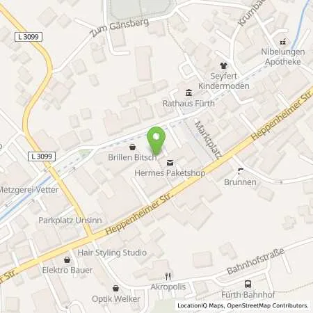 Standortübersicht der Tankstelle ENTEGA Energie GmbH in 64658 Fürth