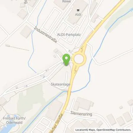 Standortübersicht der Tankstelle ENTEGA Energie GmbH in 64658 Fürth