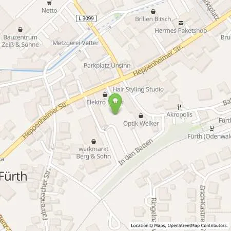 Standortübersicht der Tankstelle ENTEGA Energie GmbH in 64658 Fürth