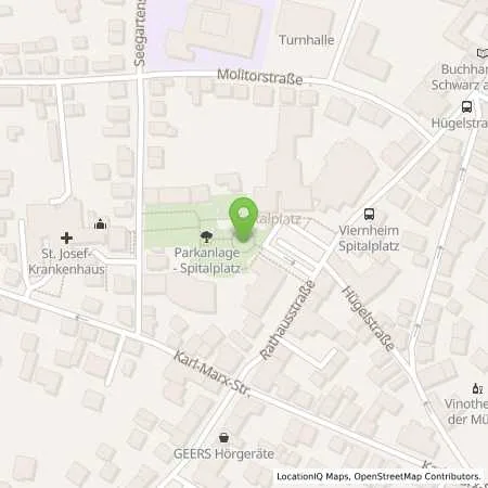 Standortübersicht der Tankstelle Stadtwerke Viernheim GmbH in 68519 Viernheim