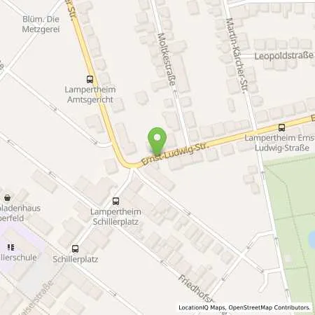 Standortübersicht der Tankstelle ENERGIERIED GmbH&Co.KG in 68623 Lampertheim