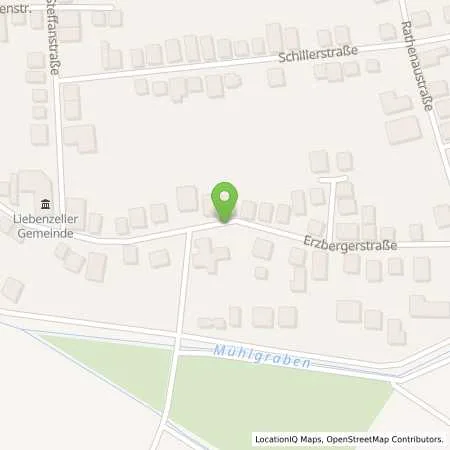 Standortübersicht der Tankstelle ENERGIERIED GmbH&Co.KG in 68623 Lamperheim (Hofheim)