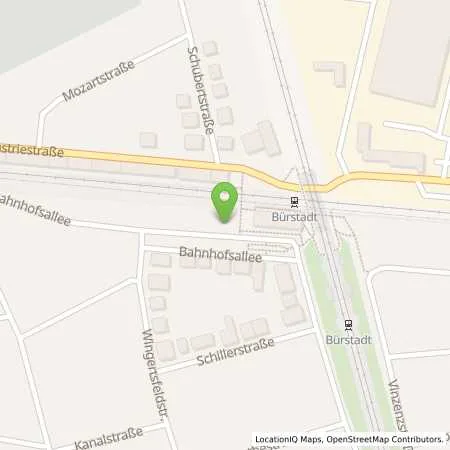 Standortübersicht der Tankstelle EWR AG in 68642 Bürstadt