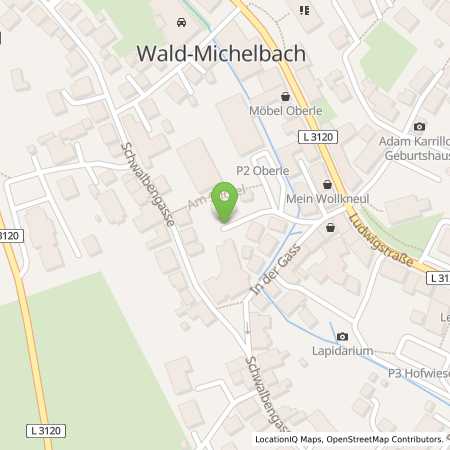 Standortübersicht der Strom (Elektro) Tankstelle: ENTEGA Energie GmbH in 69483, Wald-Michelbach