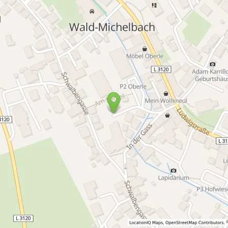 Standortübersicht der Tankstelle ENTEGA Energie GmbH in 69483 Wald-Michelbach