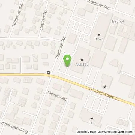 Standortübersicht der Tankstelle ALDI SÜD in 64342 Seeheim