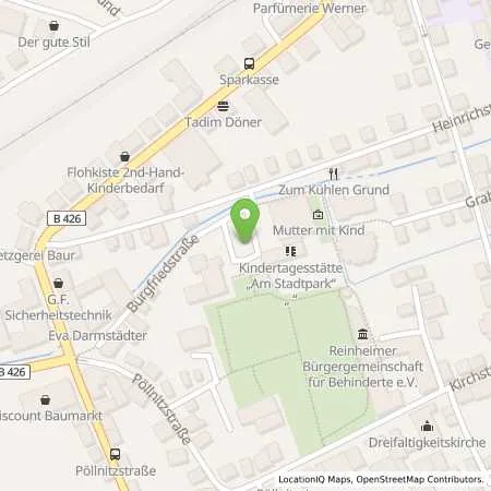 Standortübersicht der Tankstelle ENTEGA Energie GmbH in 64354 Reinheim