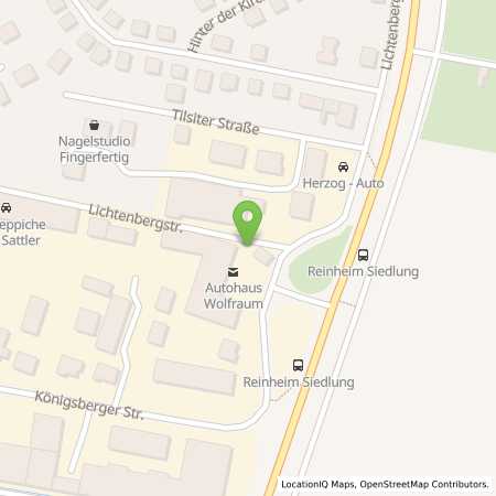 Standortübersicht der Strom (Elektro) Tankstelle: Auto-Seeger GmbH in 64354, Reinheim