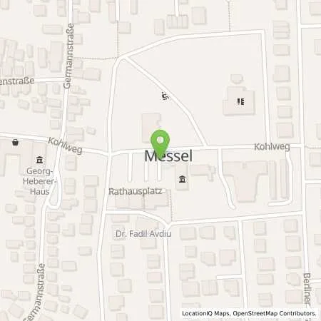 Standortübersicht der Tankstelle ENTEGA Energie GmbH in 64409 Messel