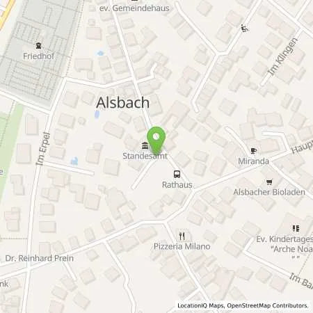 Standortübersicht der Tankstelle GGEW AG in 64665 Alsbach-Hähnlein