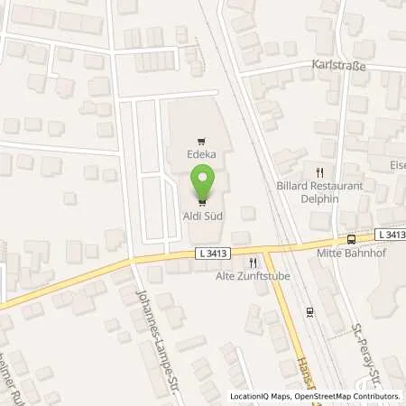 Standortübersicht der Tankstelle ALDI SÜD in 64823 Groß-Umstadt