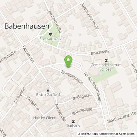 Standortübersicht der Strom (Elektro) Tankstelle: ENTEGA Energie GmbH in 64832, Babenhausen
