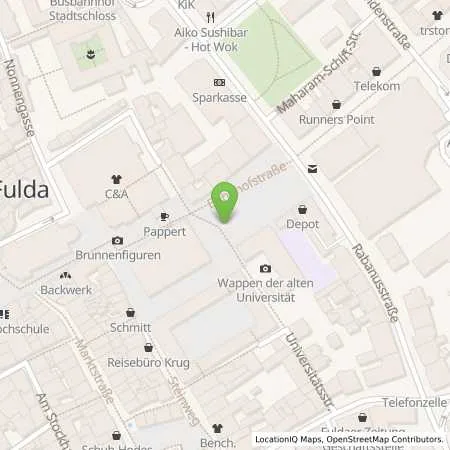 Standortübersicht der Tankstelle RhönEnergie Fulda GmbH in 36037 Fulda