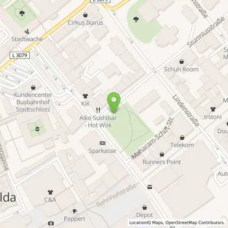 Standortübersicht der Tankstelle RhönEnergie Fulda GmbH in 36037 Fulda