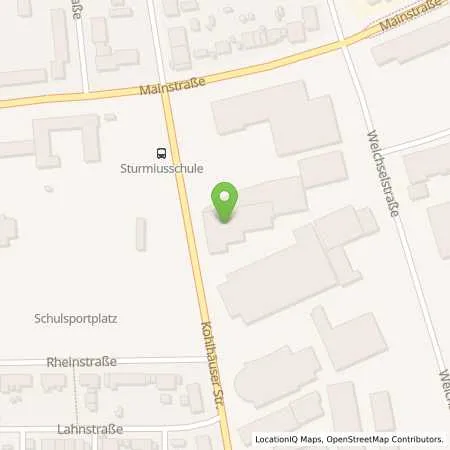 Standortübersicht der Tankstelle RhönEnergie Fulda GmbH in 36043 Fulda