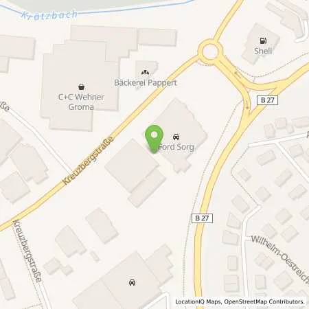 Standortübersicht der Tankstelle RhönEnergie Fulda GmbH in 36043 Fulda