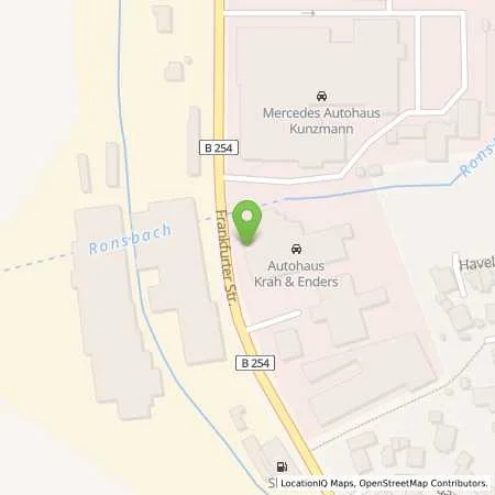 Standortübersicht der Tankstelle Autohaus Fulda Krah & Enders GmbH in 36043 Fulda