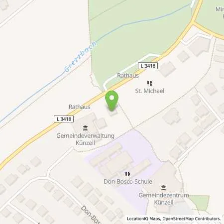 Standortübersicht der Tankstelle RhönEnergie Fulda GmbH in 36093 Künzell