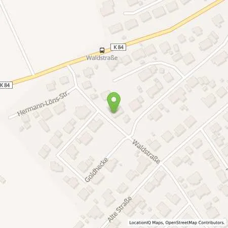 Standortübersicht der Tankstelle RhönEnergie Fulda GmbH in 36103 Flieden