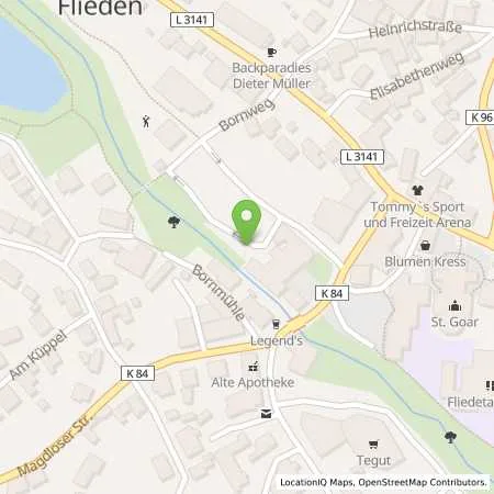 Standortübersicht der Tankstelle RhönEnergie Fulda GmbH in 36103 Flieden