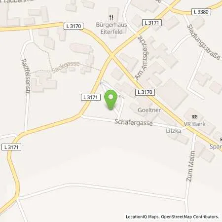 Standortübersicht der Tankstelle RhönEnergie Fulda GmbH in 36132 Eiterfeld