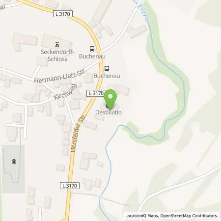 Standortübersicht der Tankstelle UNICOBRES OHG in 36132 Eiterfeld