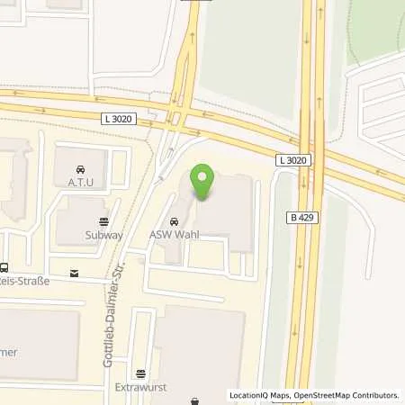 Standortübersicht der Tankstelle ASW Wahl GmbH & Co. KG in 35398 Gießen